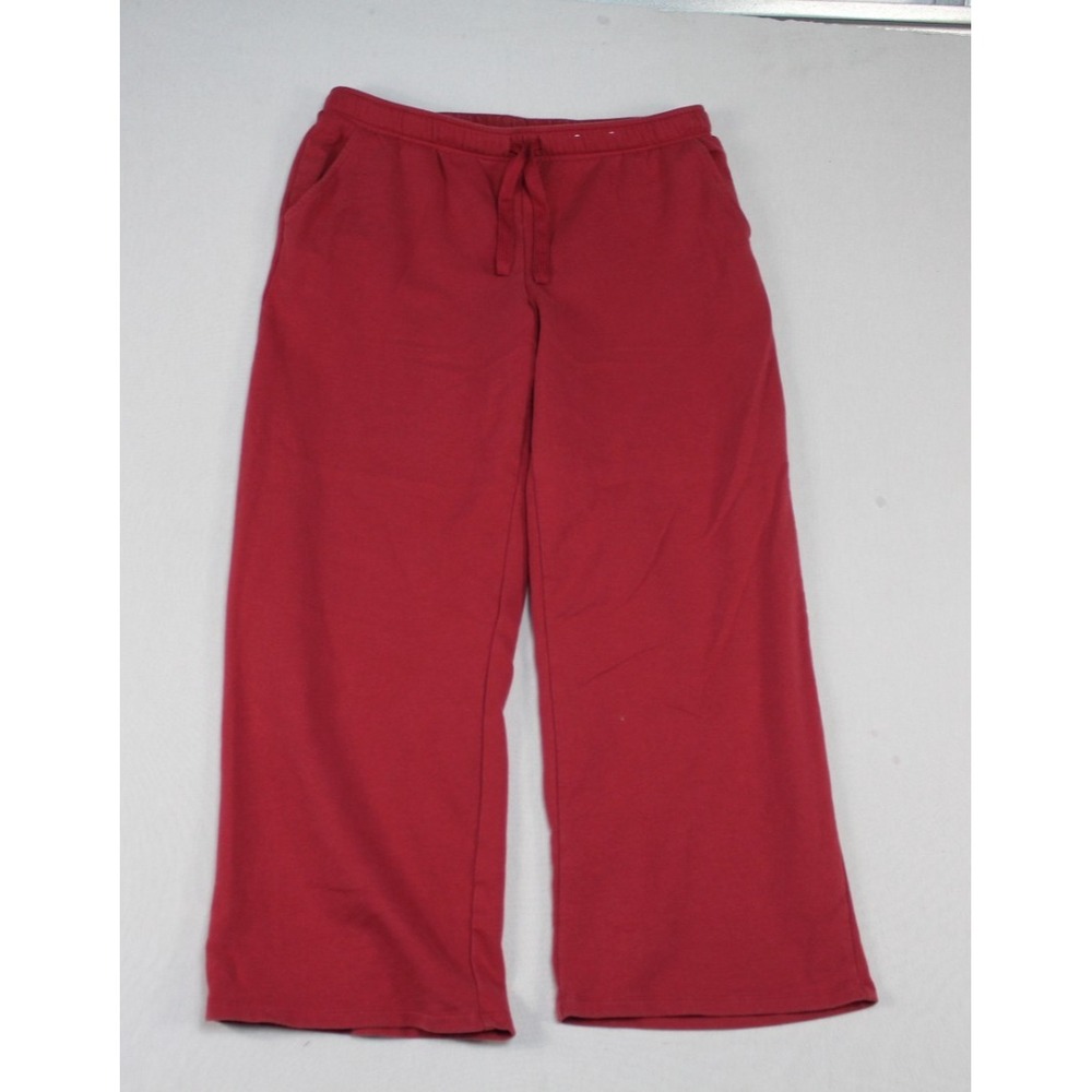 Auden Men Red Sweatpants Casual Fleece Size Large